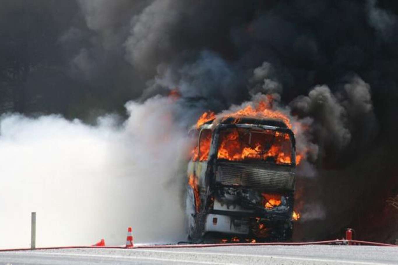 اتوبوسی در بلغارستان آتش گرفت: 46 نفر کشته شدند